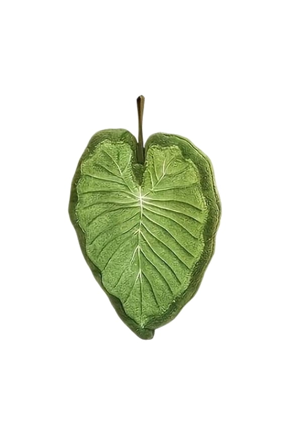 Decorative Leaf Hand Towel, Plush Kitchen Bathroom Wall Hanging, Green Botanical Design, 11 X 7 Inches for Bathroom Kitchen A