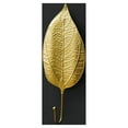 thumbnail image 1 of Decorative Leaves Iron Hook Plant Modern Key Holder Wall Mounted Gold Single Prong Coat Hanger for Hallways,Living Room,Bathroom and Kitchen, 1 of 7