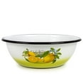 thumbnail image 1 of Novomoskovsjka Posuda Decorative Lemon Enamel Kitchen Dinnerware Soup Salad Serving Bowl (4.2 qt / 4 L), 1 of 9