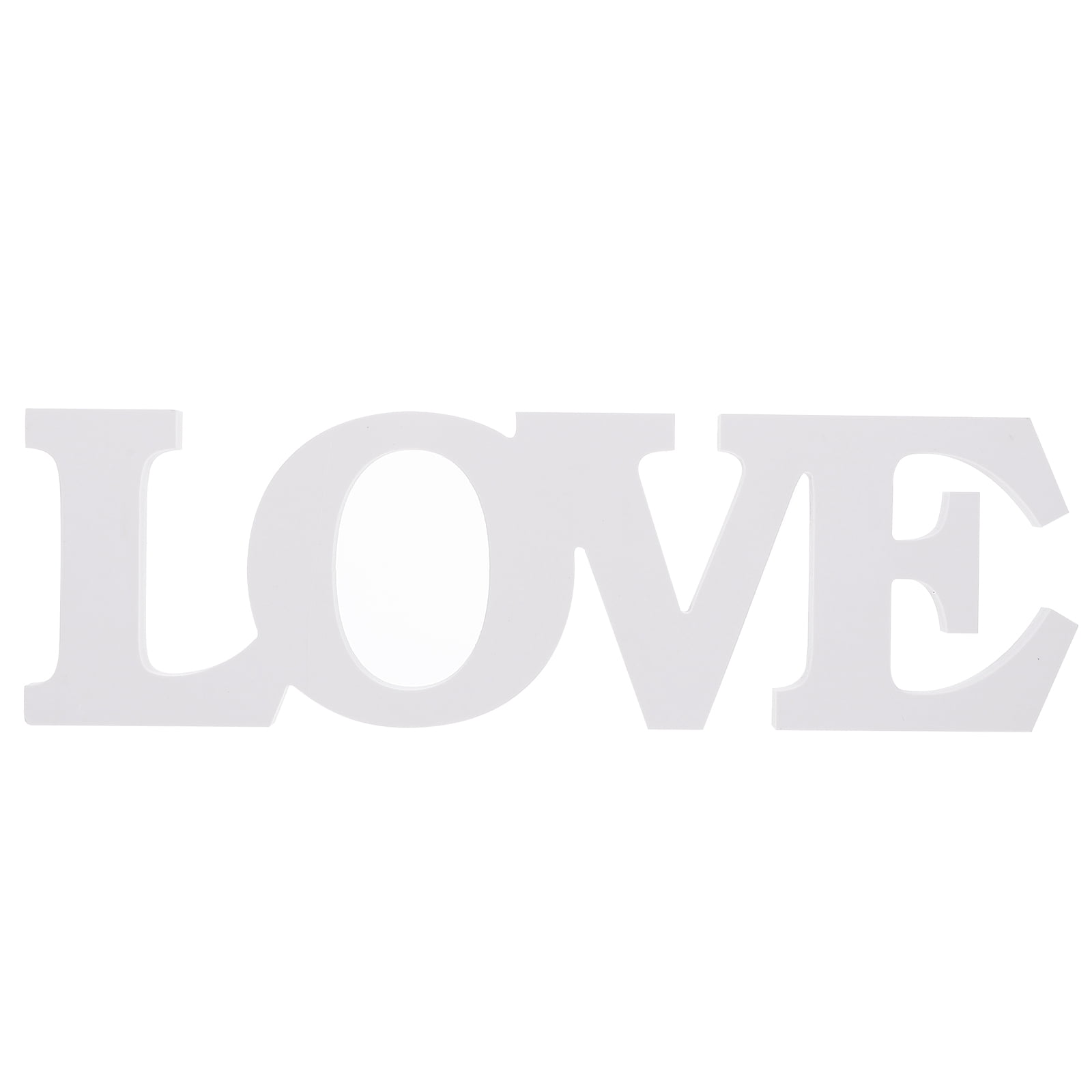 Decorative Letter Adornment House Accessories Home Wooden Block Cutout