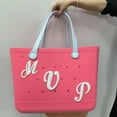 Decorative Lettering White Alphabet Letters Decor Letter Charms Bag