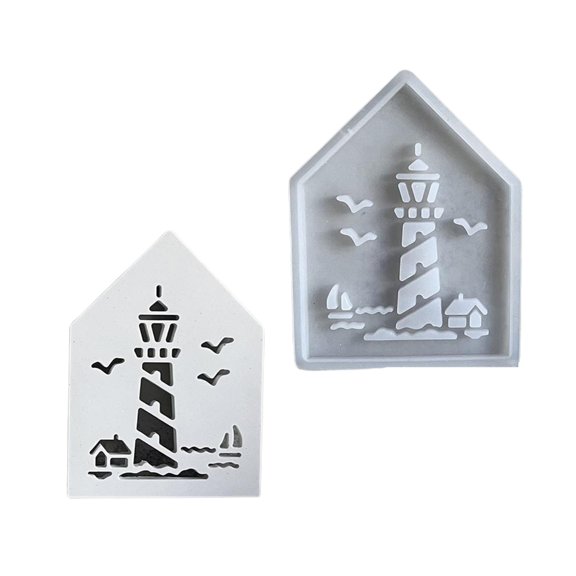 Decorative Lighthouse Themed Atmospheres Lamps Mold Practical Silicone House Mold For Creating Gifts And Decors