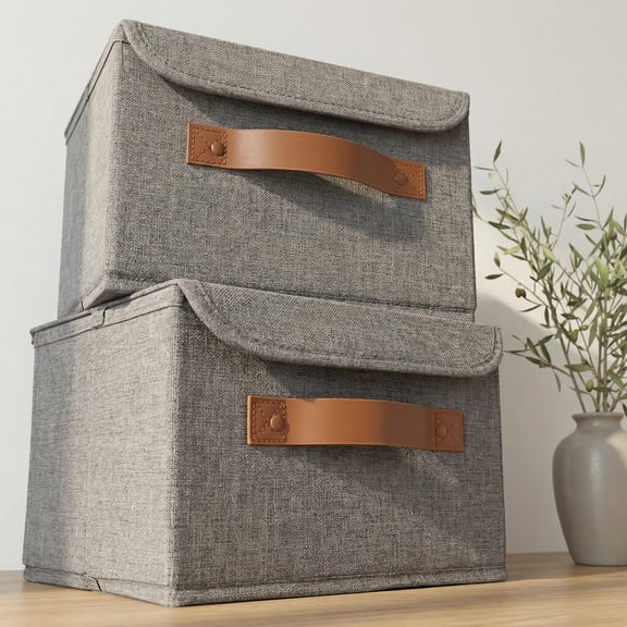 Decorative Linen Storage Boxes with Lids