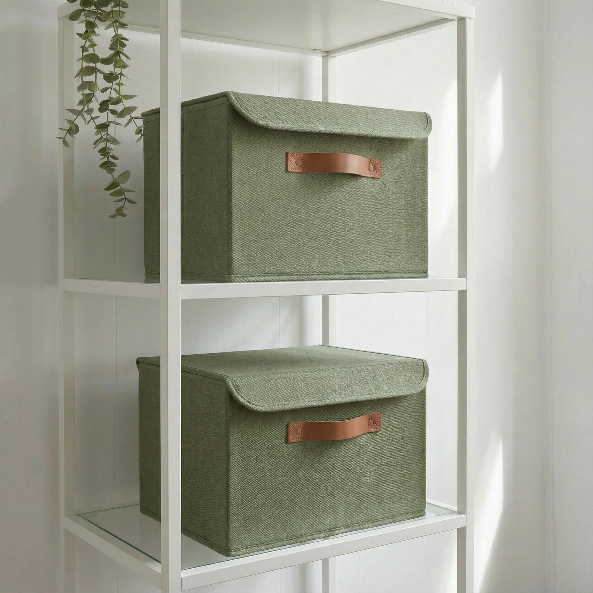 Decorative Linen Storage Boxes with Lids