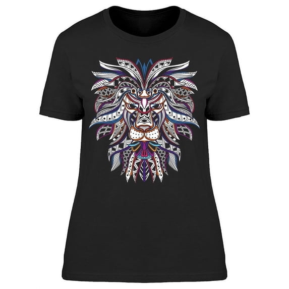 Decorative Lion Art T-Shirt Women -Image by Shutterstock, Female Medium
