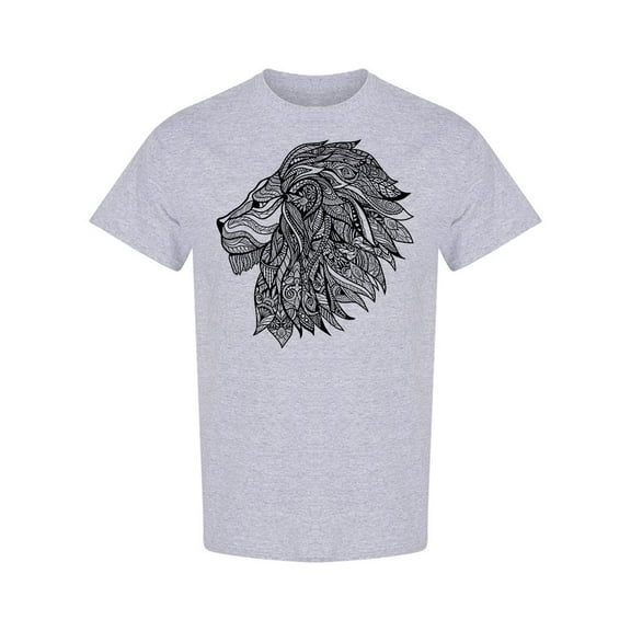 Decorative Lion Head T-Shirt Men -Image by Shutterstock, Male Small