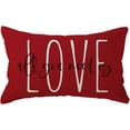 thumbnail image 1 of Decorative Lumbar Pillow Cases All You Need is Love Throw Pillow Covers 12x20 Valentine''s Day Decorations for Sofa/Couch/Porch (Red), 1 of 5