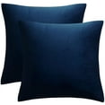thumbnail image 1 of Decorative Lumbar Velvet Throw Pillow Covers ,Pack of 2 Luxury Soft Solid Cushion Cases for Sofa Couch, 1 of 6