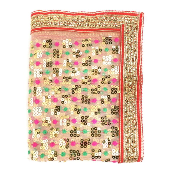 Decorative Mat Aasan Cloth Chunari Puja Chunar Silk Cloth(Size:- 36 Inch x 18 Inch)Chunari Aasan Mat for Indian Traditional Festival Diwali Decorations Statue Frame Idol Temple Home Decor(Pink)