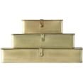 thumbnail image 1 of Decorative Metal Boxes with Gold  - Set of 3 Sizes, 1 of 14