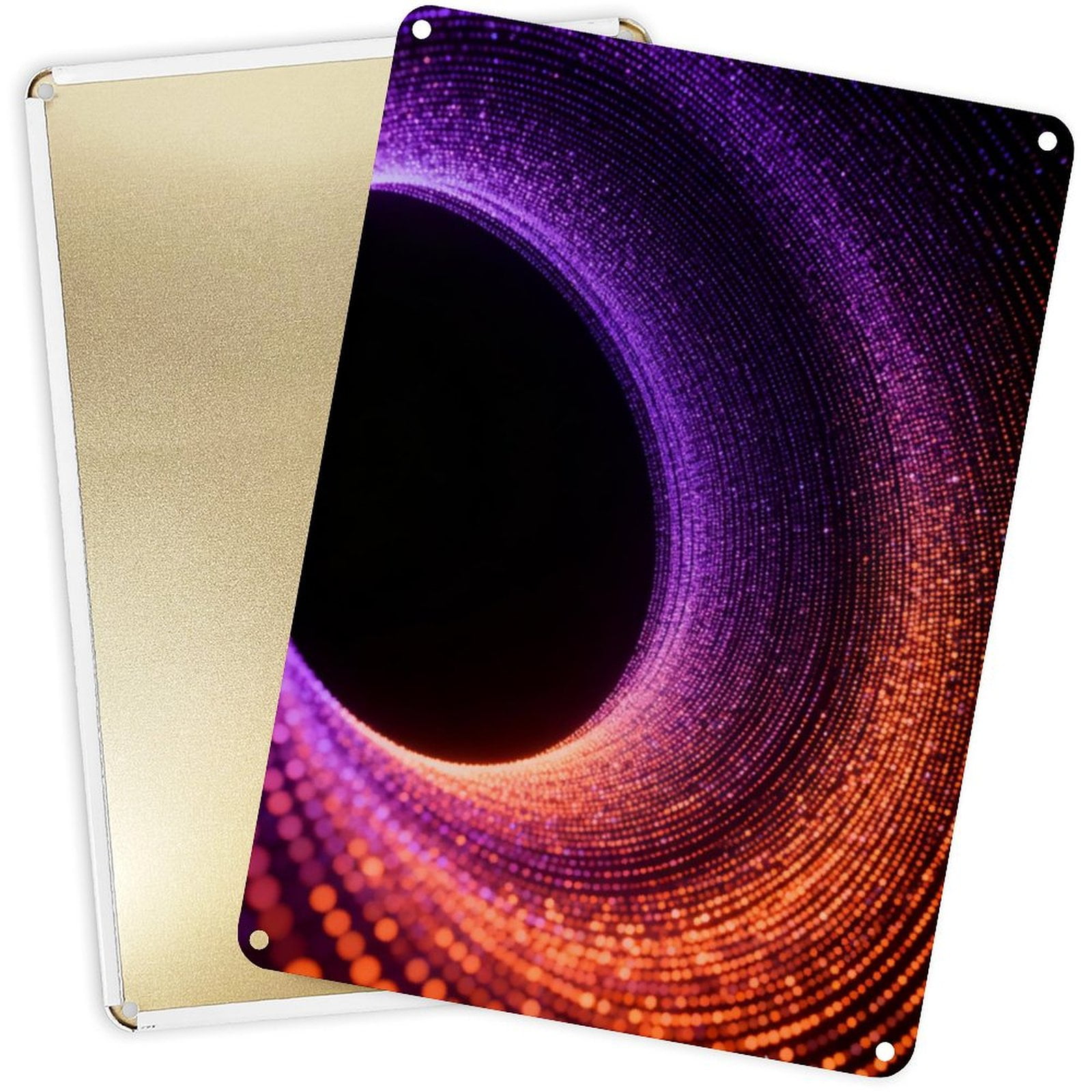 Decorative Metal Signs Plaques Particle Vortex Abstract for Home Yard ...