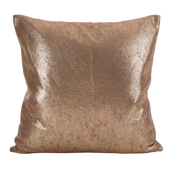 Decorative Metallic Glam Throw Pillow (20"x20" Pillow, Rose)