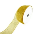 thumbnail image 1 of Decorative Metallic Mesh Ribbon, 2-1/2-Inch, 25-Yard (Gold), 1 of 1