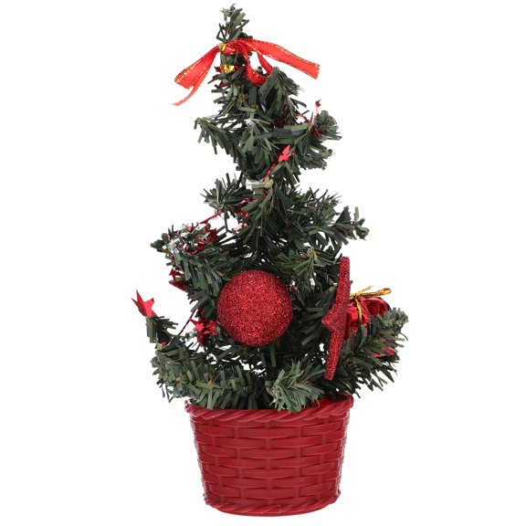 Decorative Mini Christmas Tree Decor Micro Xmas Tree Ornament Party Supplies