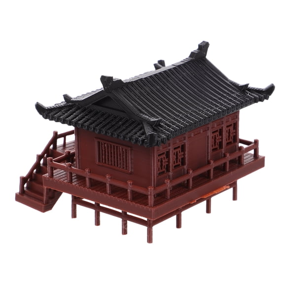 GOOHOCHY Plastic Mini Pavilion Statue for Decoration Assorted Color Lightweight Design 3.5 Inches