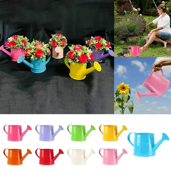 Decorative Mini Watering Can, Cute Metal Jug for Hand Crafts,Garden-Theme Parties, Pots, Home Decor,Housewarmings, Fun Birthday Gift for Girls and Boys