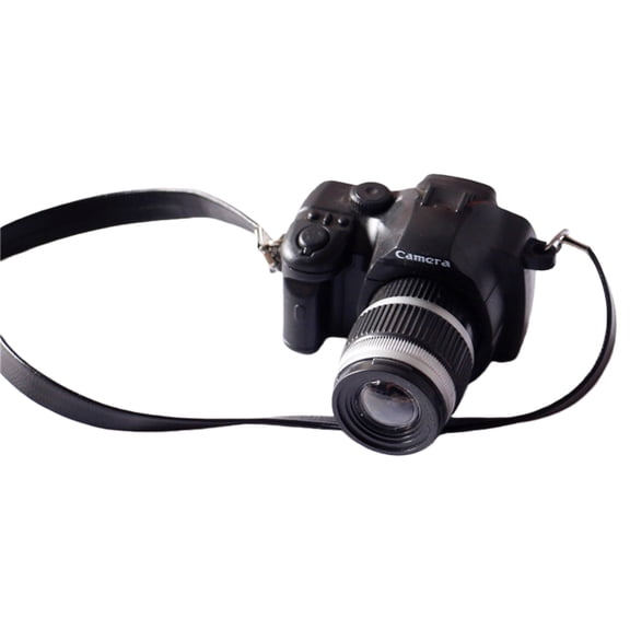 Decorative Miniature Camera Model Figure DSLR Carema Replicas Toy For Doll Room Home Decors Display Accessories