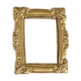 thumbnail image 1 of Decorative Miniature Picture Frame, Classic Baroque Embossed Border, Elegant Tabletop Keepsake Holder, Small Resin Frame Ornament, Victorian Home Accents, 1 of 5