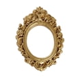 thumbnail image 1 of Decorative Miniature Picture Frame, Classic Baroque Embossed Border, Elegant Tabletop Keepsake Holder, Small Resin Frame Ornament, Victorian Home Accents, 1 of 4