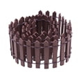 thumbnail image 1 of Decorative Miniature Wooden Picket Fence, Landscape Accent Fence, Durable Weather Resistant Design for Bonsai Displays and Fairy Garden Decor, 1 of 9
