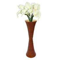 Decorative Modern Bamboo Display Floor Vase Hourglass Shape, 27 Inch