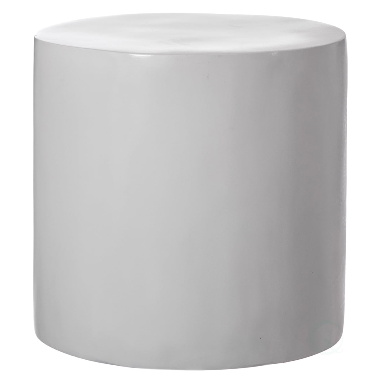 Tall White Fiberglass Cylinder Pedestal Stand for Floral Arrangements