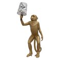 thumbnail image 1 of Decorative Monkey Figurine Lamp with Corded LED Light and Manual On-Off Control, Sculptural Design for Study, Hallway, or Windowsill Display, 1 of 8
