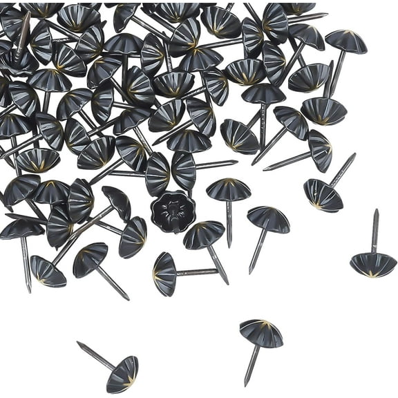 Decorative Nail Heads 100pcs Convex Petal-Shaped Uolstery Tacks Furniture Nails Pins Uolstery Nail Decorative Tack Nails for Home Furniture Decor