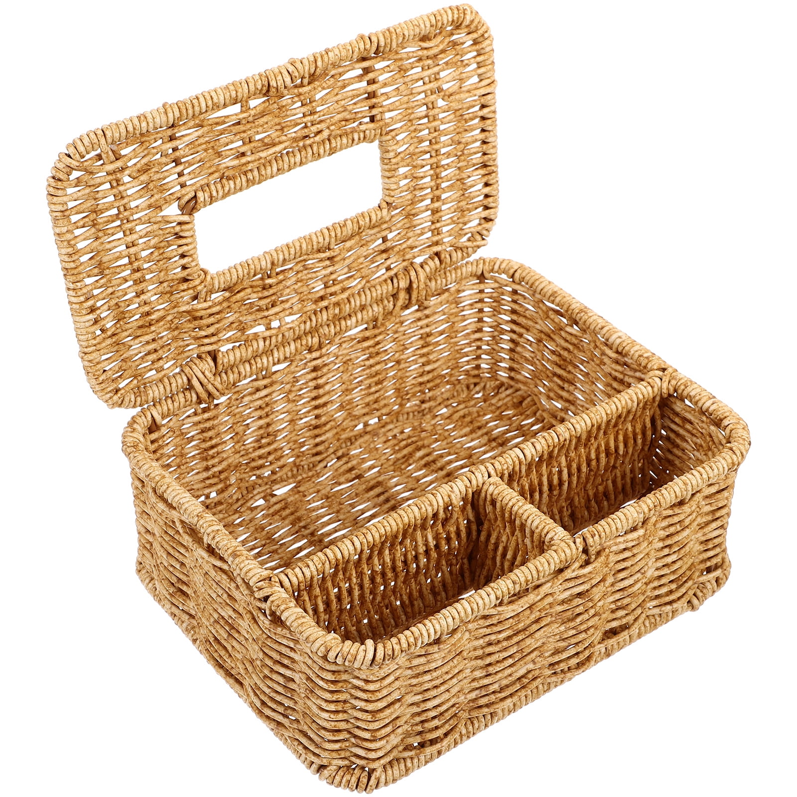 Decorative Napkin Box Multiuse Tissue Box Compartments Napkin Storage