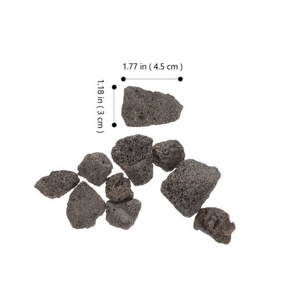 Alasum Premium Dark Brown Volcanic Rock for Aquarium Decoration and Safe Home Fish Accessories