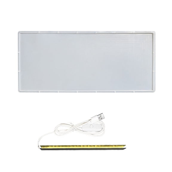 Decorative Night Lamp Silicone Molds Epoxy Resin Bedside Table USB Light Making Mould Tabletop Decoration Mold