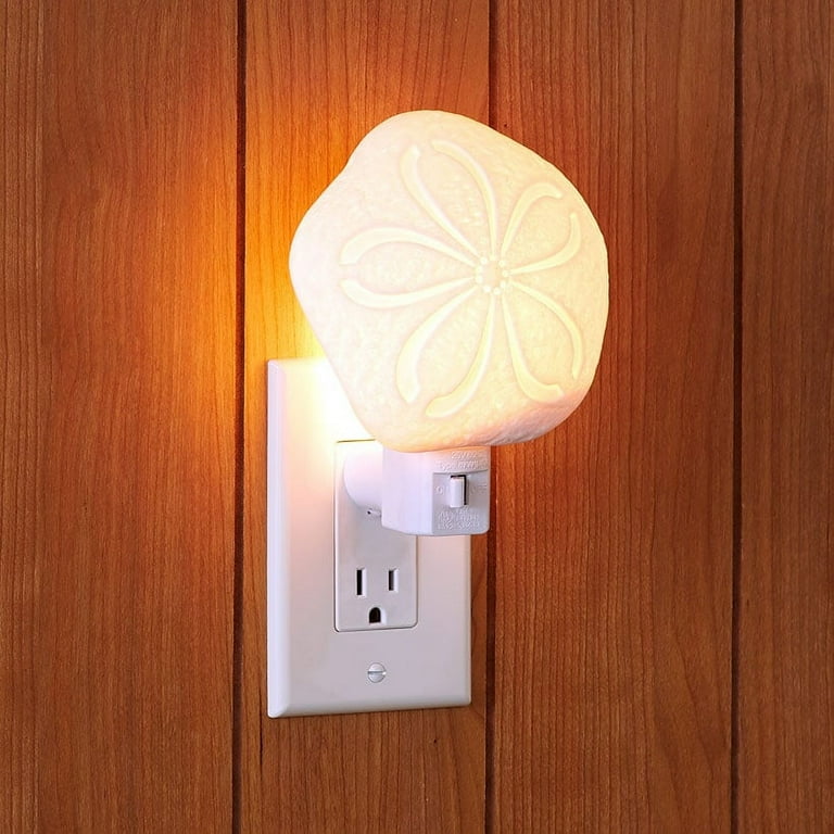Decorative Night Light Coastal Decor Plug In Sand Dollar