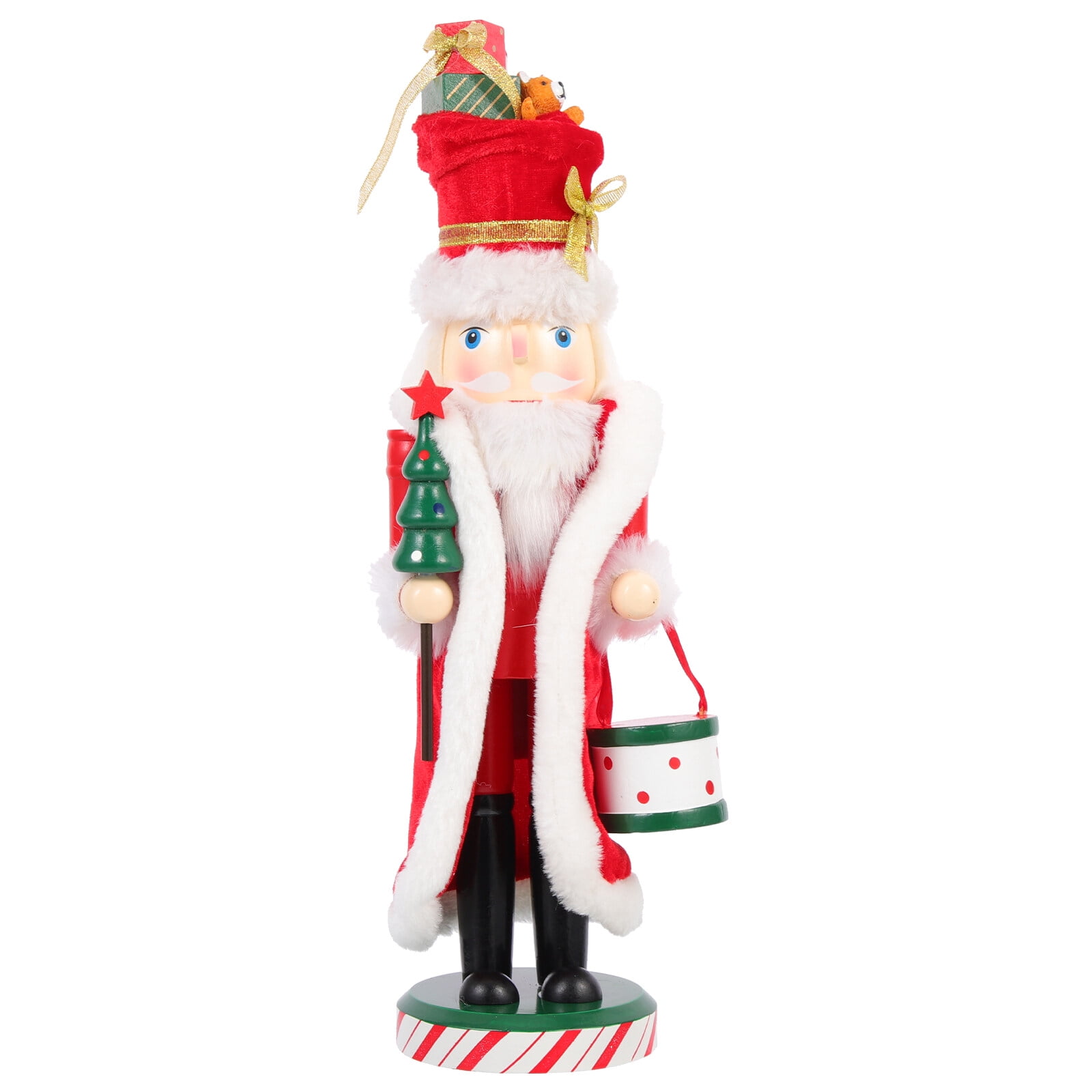 Decorative Nutcracker Figurine Christmas Wooden Nutcracker Statue