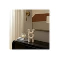 thumbnail image 1 of Decorative Object Ceramic Ceramic Sculptural Modern Glam Design Home Office Bedroom Living Room Decor - 15" Ivory & Tan, 1 of 11