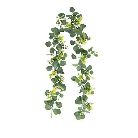 Decorative Objects Christmas Atmospheres Arrangement Wrapping Simulated Eucalypt Vines Simulated Vines Eucalypt Leaves Vines Green