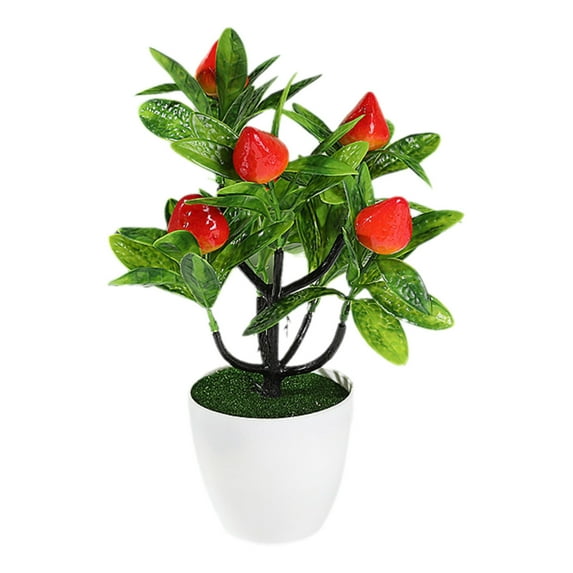 Decorative Objects Simulation of 7 Pachycarpus Fortunei Large Fruit Bonsai Living Room Coffee Table Decoration Photography Props Wine Cabinet Decoration