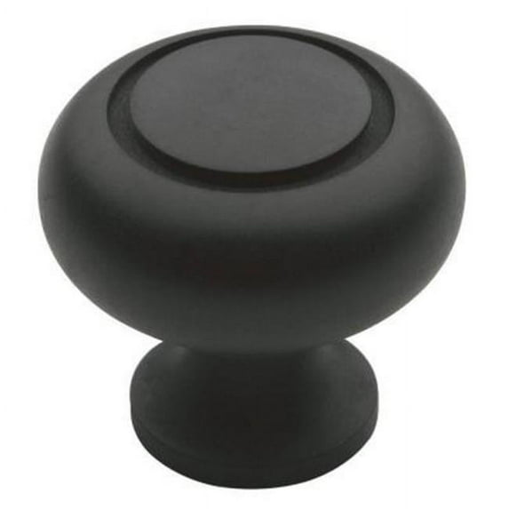 Decorative Oil-Rubbed Bronze 1.25 in. Round Cabinet Knob