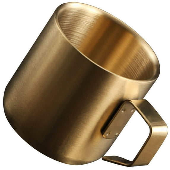 Decorative Outdoor Coffee Cup Milk Stainless Steel Mugs Portable Tumbler Metal Cereal Insulation Travel