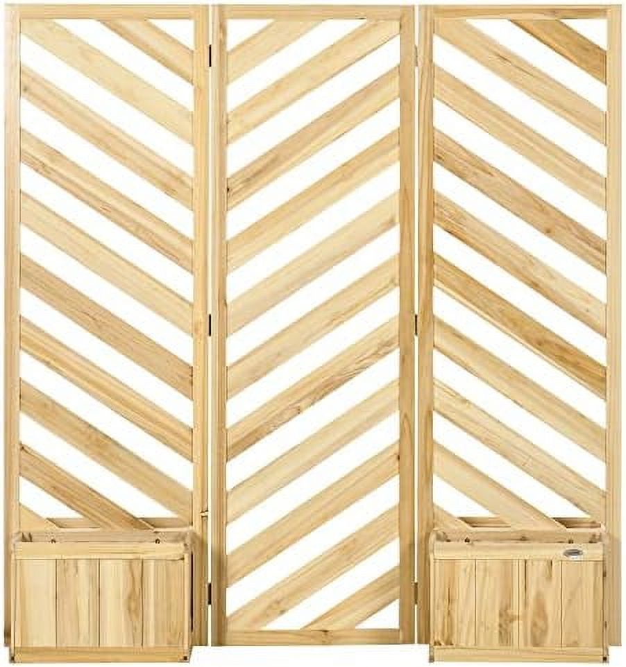 Decorative Outdoor Privacy Screen, Freestanding Divider/Separator With