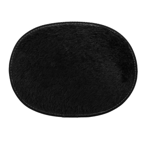 Decorative Oval Shaped Door Mat, Furenl 30*40Cm Anti-Skid Fluffy Shaggy Area Rug Home Bedroom Bathroom Floor Door Mat, Wear Resistant Floor Mat