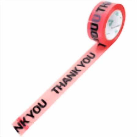 Decorative Packing Tape with Pink Thank You Pattern, Shipping Packing Tape for Small Business, for Boutique Packaging, Gift Wrapping, and Mailing