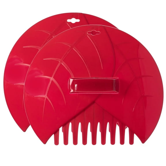 Decorative Pair of Leaf Scoops, Hand Rakes for Lawn and Garden Cleanup