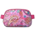 thumbnail image 1 of Decorative Paisley Belt Bag&nbsp;- Colorful Floral Pattern Adjustable Fanny Pack for Sports, 1 of 4