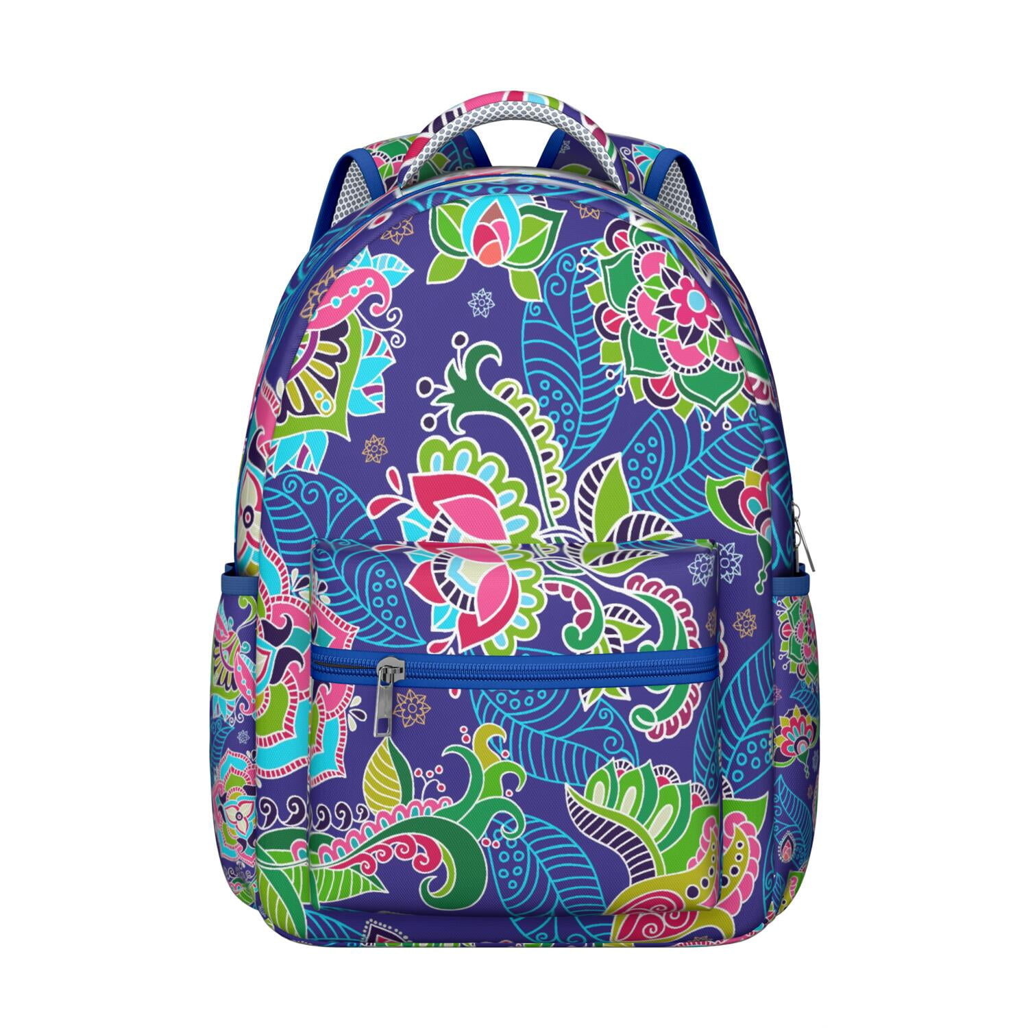 Decorative Paisley Design Waterproof Backpack - Ergonomic Support for ...