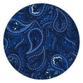 thumbnail image 1 of Decorative Paisley Print Round Tablecloth, Elastic Edge Windproof Design, Spill-Proof for Outdoor and Indoor, 1 of 4