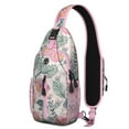 thumbnail image 1 of Decorative Paisley Print Sling Bag – Vintage Bohemian Floral Crossbody Backpack, Lightweight Travel Daypack with Adjustable Strap & Multi-Pocket Design, 1 of 6