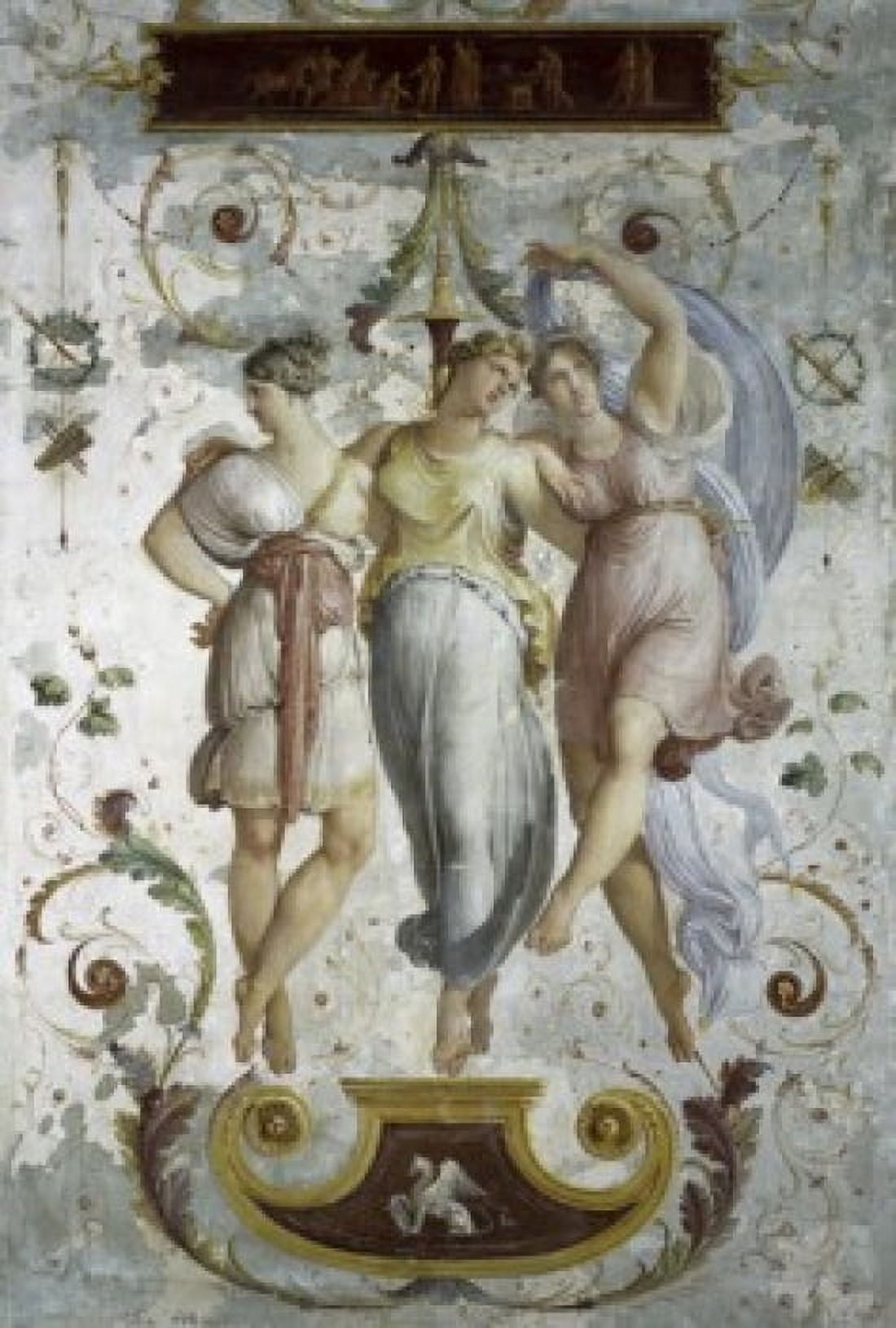 Decorative Panel with Dancers Francesco Hayez (1791-1882 Italian) Correr Civic Museum Venice Canvas Art - Francesco Hayez (18 x 24)