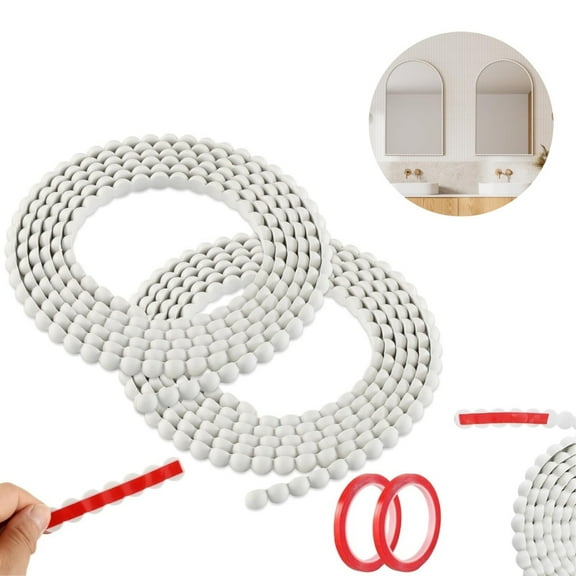 Decorative Panels Trim,DIY Wall Trim,Pack of 2 Flexible Molding Trim for Walls,Decorative Supply for Mirror,Window Frame,Bathroom