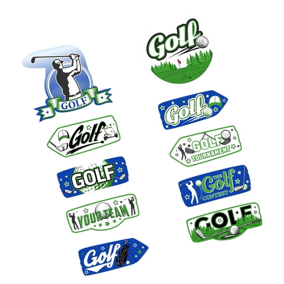 Decorative Paper Road Sign Golf Theme Direction Sign Decoration Easy Install For Celebration and Party Photography Tool