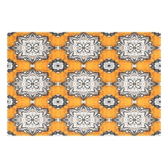 Decorative Pattern Design 12x18in Heat-Resistant Non-Slip Place Mat, Durable and Wrinkle-Resistant